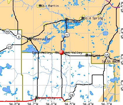 Eden Valley, MN map