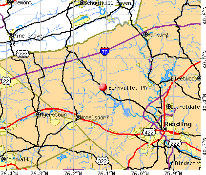 Bernville, PA map