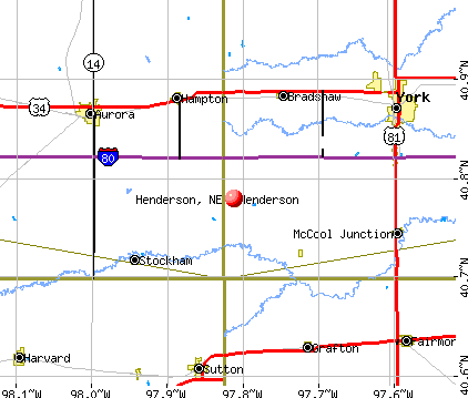 Henderson, NE map