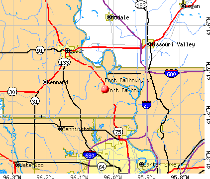Fort Calhoun, NE map