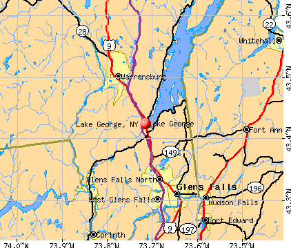 Lake George, NY map