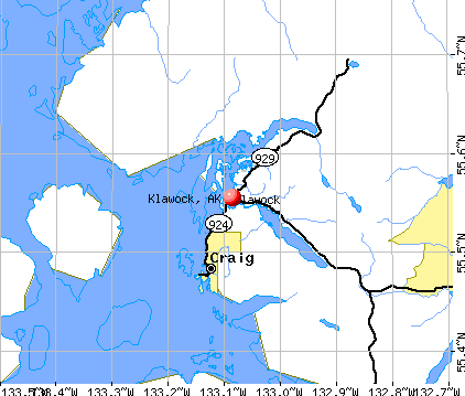 Klawock, AK map
