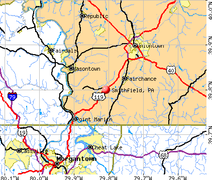 Smithfield, PA map