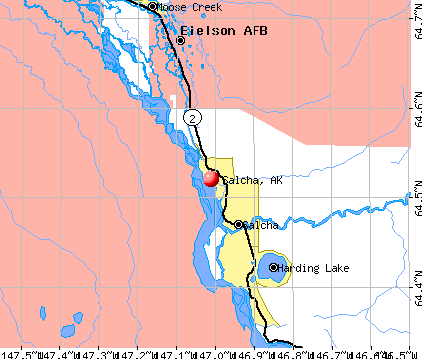 Salcha, AK map