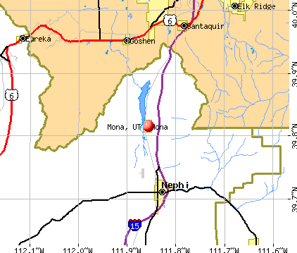 Mona, UT map