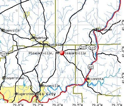 Pleasantville, PA map