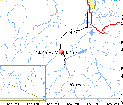 Oak Creek, CO map
