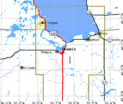 Onamia, MN map