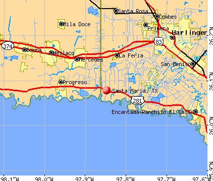 Santa Maria, TX map