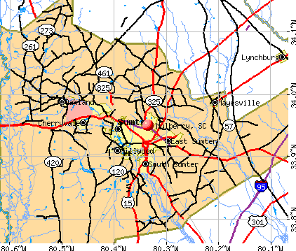 Mulberry, SC map