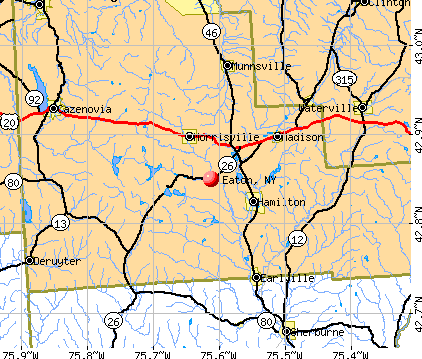 Eaton, NY map