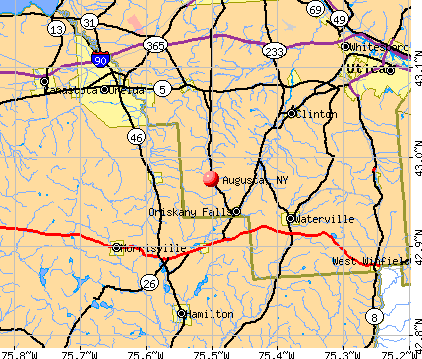 Augusta, NY map