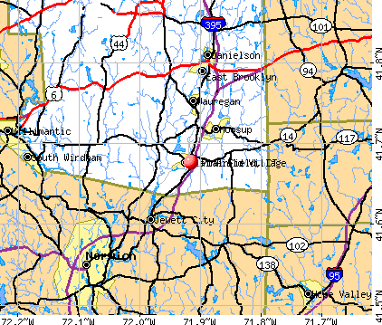 Plainfield, CT map