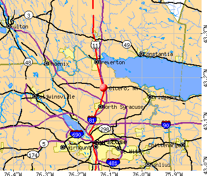 Cicero, NY map