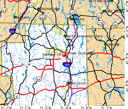 Putnam, CT map