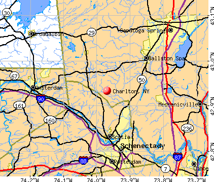 Charlton, NY map