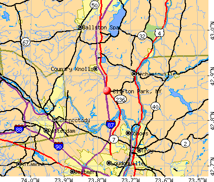 Clifton Park, NY map