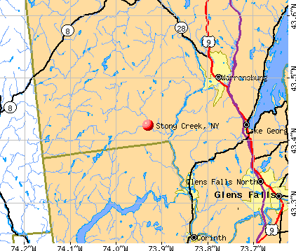 Stony Creek, NY map