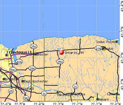 Ontario, NY map