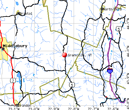 Granville, VT map