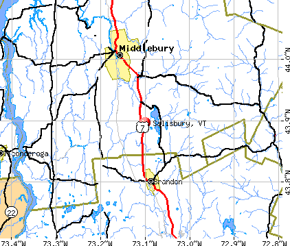 Salisbury, VT map