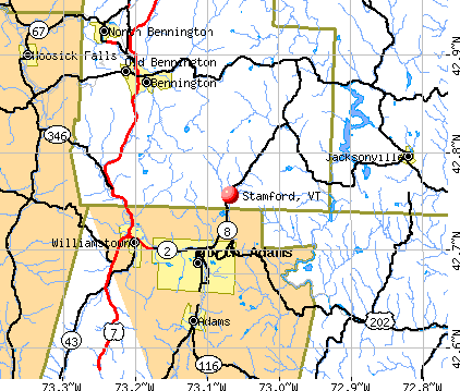 Stamford, VT map