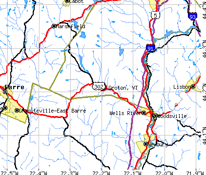 Groton, VT map