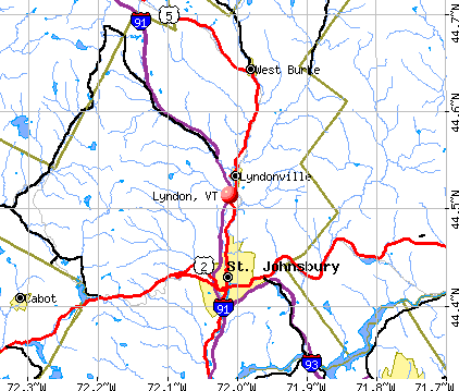 Lyndon, VT map