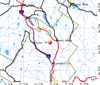 Sutton, VT map