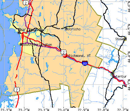 Richmond, VT map