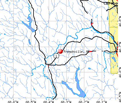 Frenchville, ME map