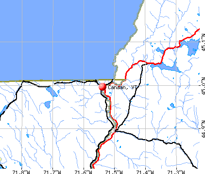 Canaan, VT map