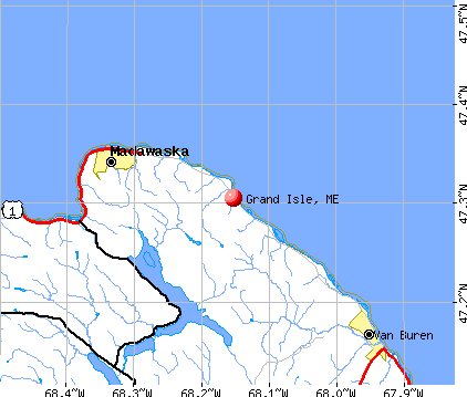 Grand Isle, ME map
