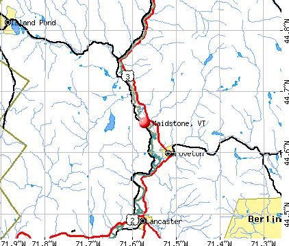 Maidstone, VT map