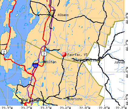 Fairfax, VT map