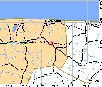 Montgomery, VT map