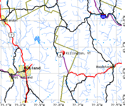 Killington, VT map