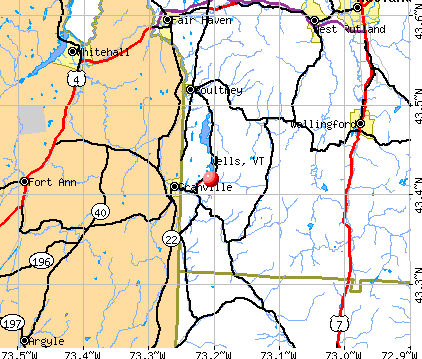 Wells, VT map
