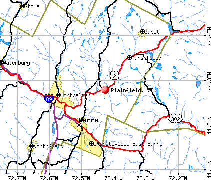 Plainfield, VT map