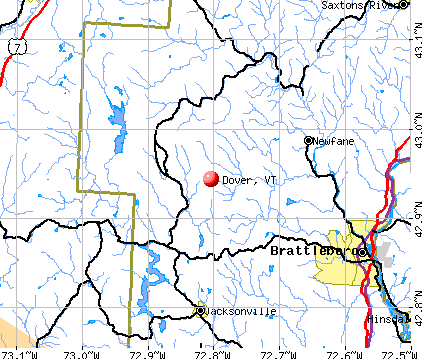 Dover, VT map