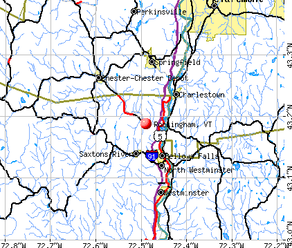 Rockingham, VT map