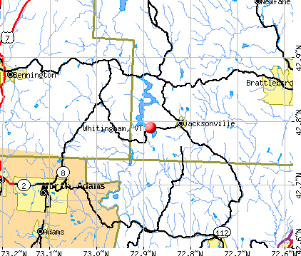 Whitingham, VT map