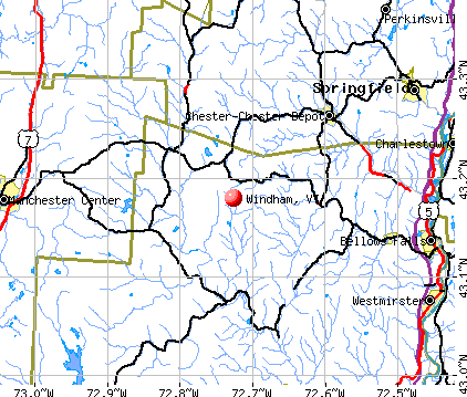 Windham, VT map