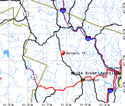 Barnard, VT map