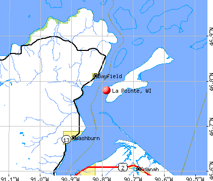 La Pointe, WI map