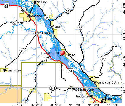 Buffalo, WI map
