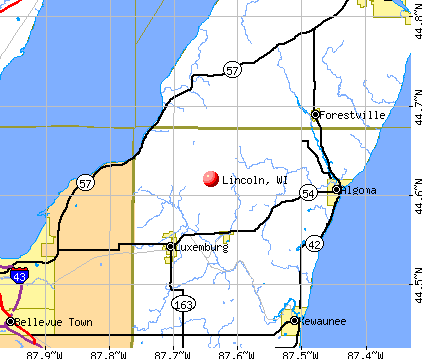 Lincoln, WI map