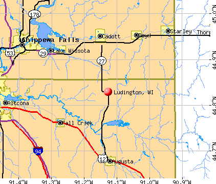 Ludington, WI map