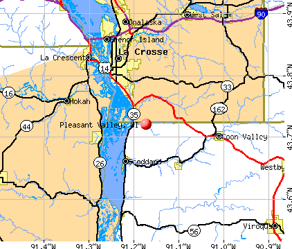 Pleasant Valley, WI map