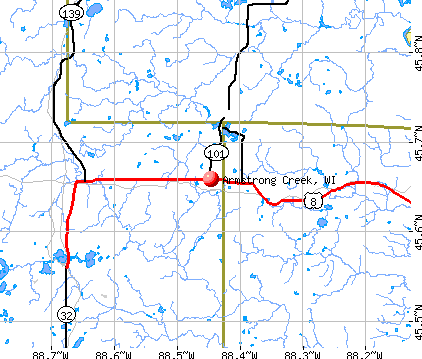 Armstrong Creek, WI map